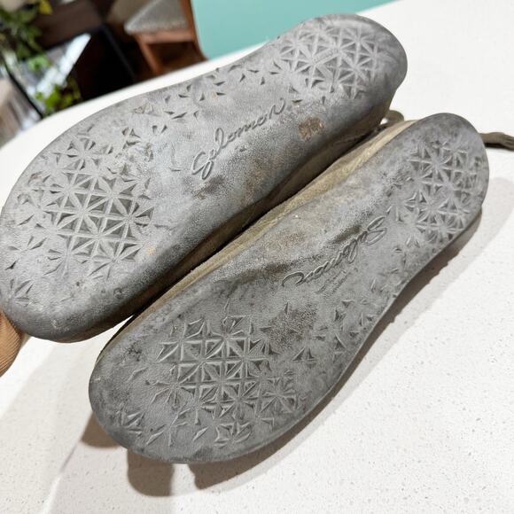 Salomon Women 8.5 Gray Suede Wool Booties - Picture 8 of 11